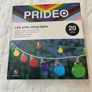 Never Opened Pride String Lights from Target